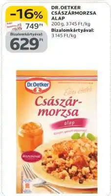 Auchan DR. OETKER CSÁSZÁRMORZSA ALAP ajánlat
