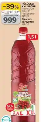 Auchan Pölöskei XXL szörp ajánlat