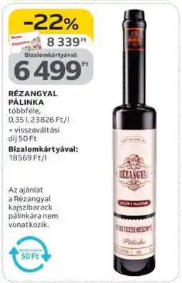 Auchan Rézangyal Pálinka ajánlat