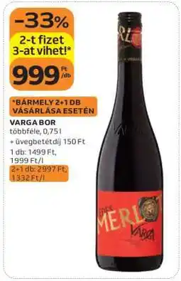 Auchan Varga bor ajánlat