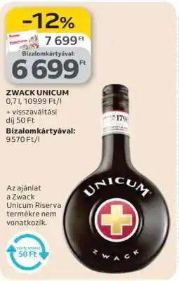 Auchan Zwack Unicum ajánlat