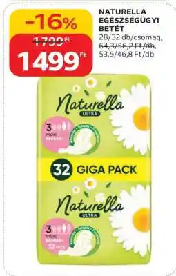 Auchan Naturella egészségügyi betét ajánlat