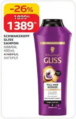 Auchan SCHWARZKOPF GLISS SAMPON ajánlat