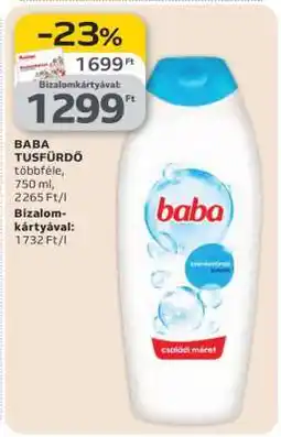 Auchan BABA Tusfürdő ajánlat