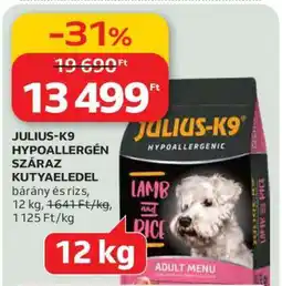 Auchan JULIUS-K9 Hypoallergén Száraz Kutyaeledel ajánlat