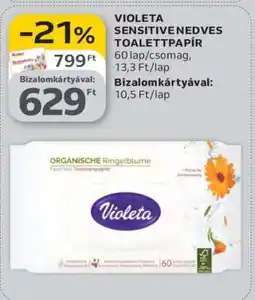 Auchan Violeta Sensitive Nedves Toalettpapír ajánlat