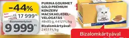Auchan PURINA GOURMET GOLD PRÉMIUM KONZERV MACSKAELEDEL-VÁLOGATÁS ajánlat