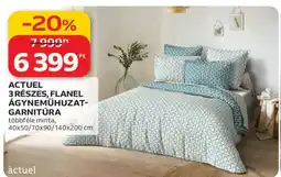Auchan ACTUEL 3 RÉSZES, FLANEL ÁGYNEMŰHUZAT-GARNITÚRA ajánlat