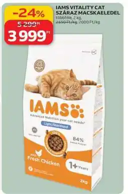 Auchan IAMS VITALITY CAT SZÁRAZ MACSKAELEDEL ajánlat
