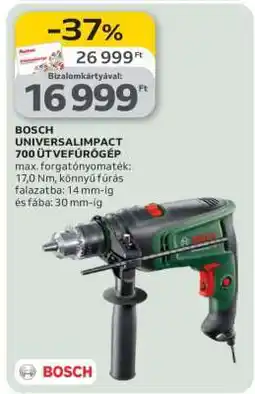 Auchan BOSCH UNIVERSALIMPACT 700 ÜTVEFÚRÓGÉP ajánlat