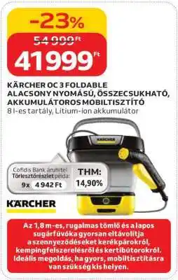 Auchan KÄRCHER OC 3 FOLDABLE ajánlat