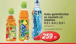 Real Kubu gyümölcsital/víz ajánlat