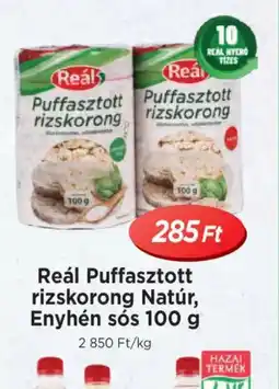 Real Reál Puffasztott rizskorong ajánlat