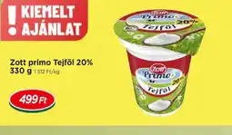Real Zott primo Tejföl ajánlat