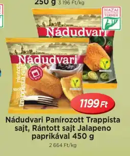 Real Nádudvari Panírozott/Rántott sajt ajánlat