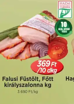Real Falusi Füstölt, Főtt királyszalonna ajánlat