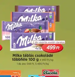 Real Milka táblás csokoládé ajánlat