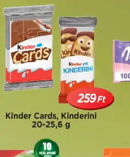 Real Kinder Cards, Kinderini ajánlat
