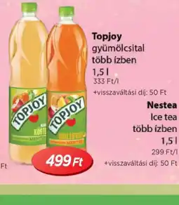Real Topjoy gyümölcsital ajánlat
