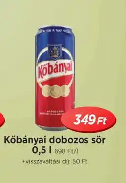 Real Kőbányai dobozos sör ajánlat