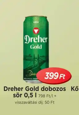 Real Dreher Gold dobozos sör ajánlat
