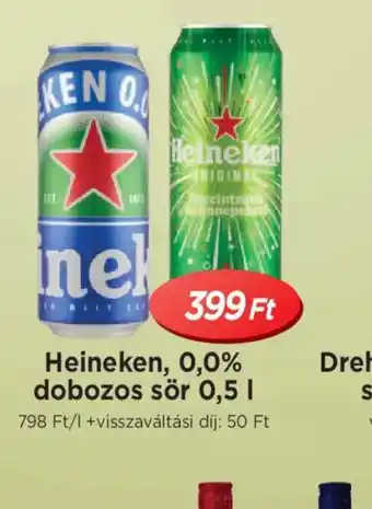 Real Heineken dobozos sör ajánlat
