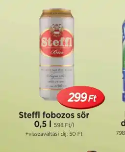 Real Steffl dobozos sör ajánlat