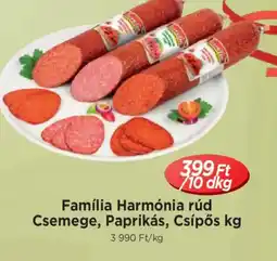 Real Família Harmnia rúd ajánlat