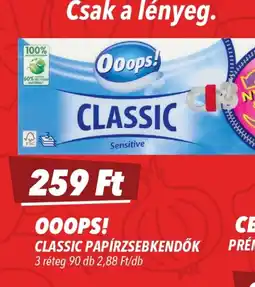 CBA OOOPS! CLASSIC PAPÍRZSEBKENDŐK ajánlat