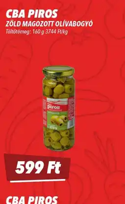 CBA CBA PIROS ZÖLD MAGOZOTT OLÍVABOGY ajánlat