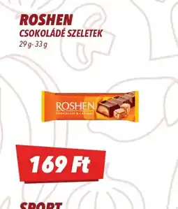 CBA ROSHEN CSOKOLÁDÉ SZELETEK ajánlat