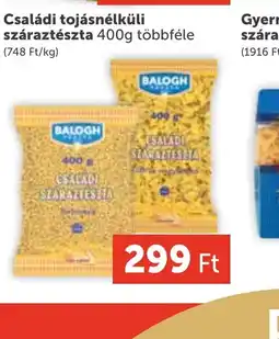 PRIVÁT BALOGH Családi száraztészta ajánlat