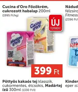 PRIVÁT Cucina d'Oro Főzőkrém, habalap ajánlat