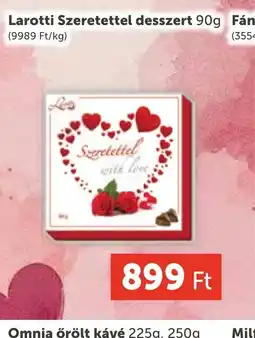 PRIVÁT Larotti Szeretettel desszert ajánlat