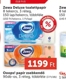 PRIVÁT Zewa Deluxe toalettpapír ajánlat