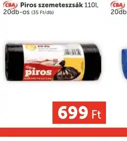PRIVÁT CBA Piros szemeteszsák ajánlat