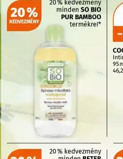 Müller SO BIO PUR BAMBOO micellás víz ajánlat