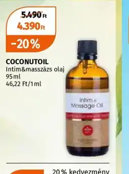 Müller COCONUTOIL Intim&masszázs olaj ajánlat