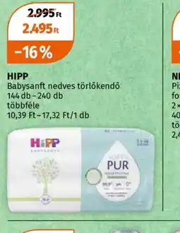 Müller HIPP Babysanft nedves törlőkendő ajánlat