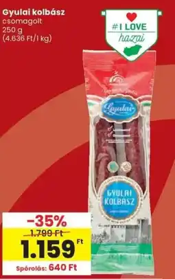 Spar Gyulai kolbász ajánlat