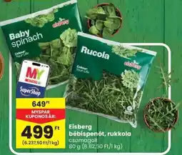 Spar Eisberg bébispenót, rukkola ajánlat