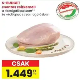 Spar S-BUDGET csontos csirkemell ajánlat