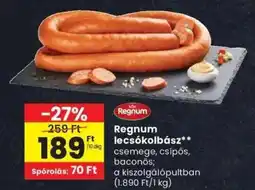 Spar Regnum lecsókolbász ajánlat
