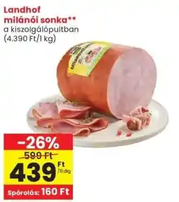 Spar Landhof milánói sonka ajánlat