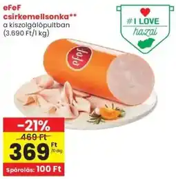 Spar eFeF csirkemellsonka ajánlat