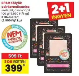 Spar SPAR Kölyök csirkemellsonka ajánlat