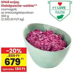 Spar SPAR enjoy. lilakáposzta-saláta ajánlat