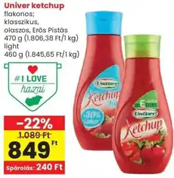 Spar Univer ketchup ajánlat