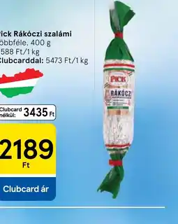Tesco PICK Rákczi szalámi ajánlat