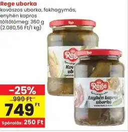 Spar Rege uborka ajánlat